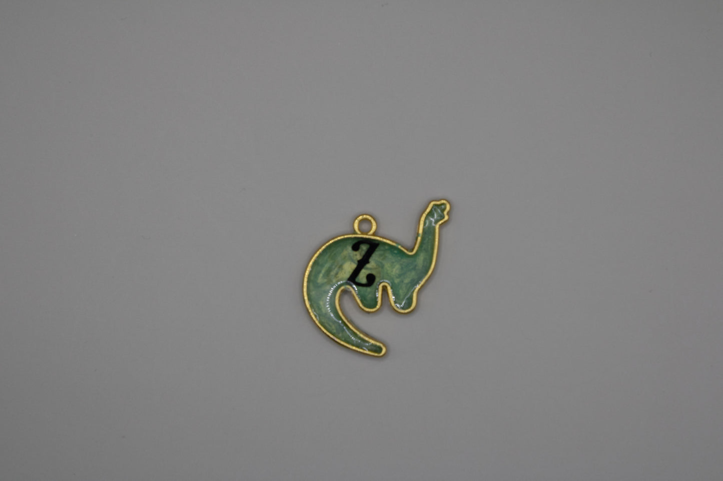 Resin brontosaurus tag