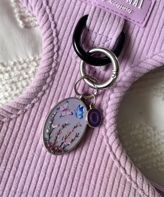 Wings In Bloom (oval shape) (Resin Tag)