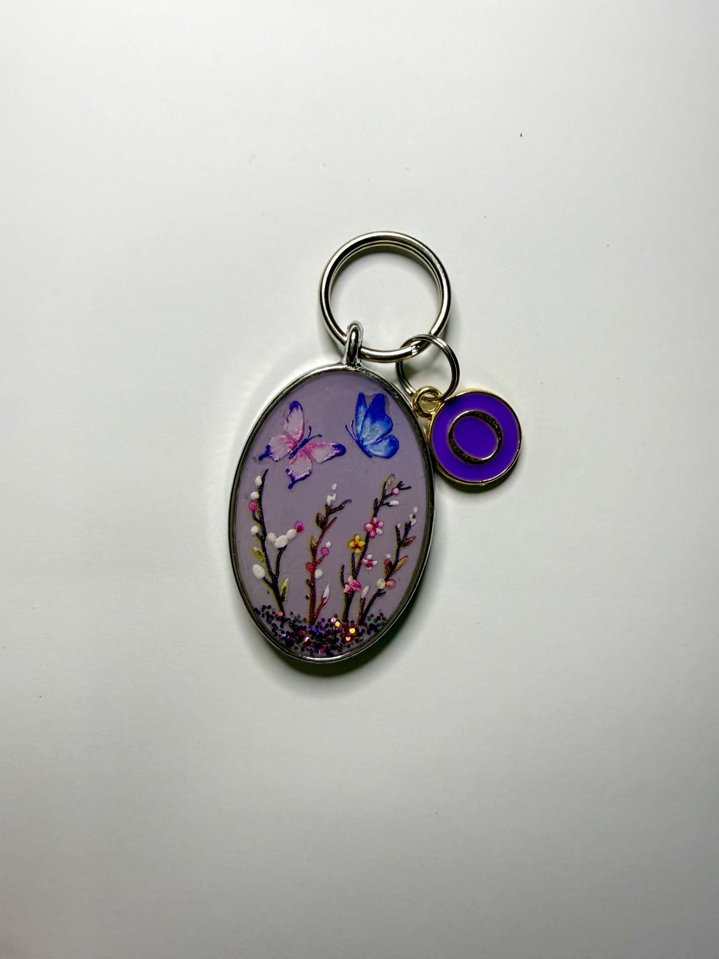 Wings In Bloom (oval shape) (Resin Tag)