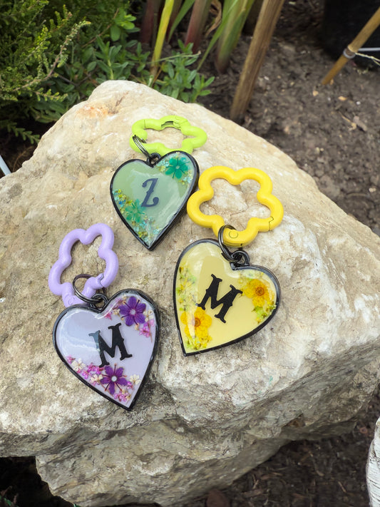 Heart Of Flowers (Resin Tag)